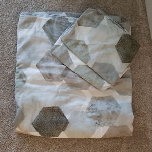 West Elm Full/Queen Duvet & 2 Shams